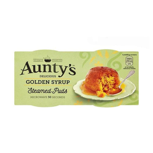 Aunty's | Golden Syrup Steamed Puds 2 Pk
