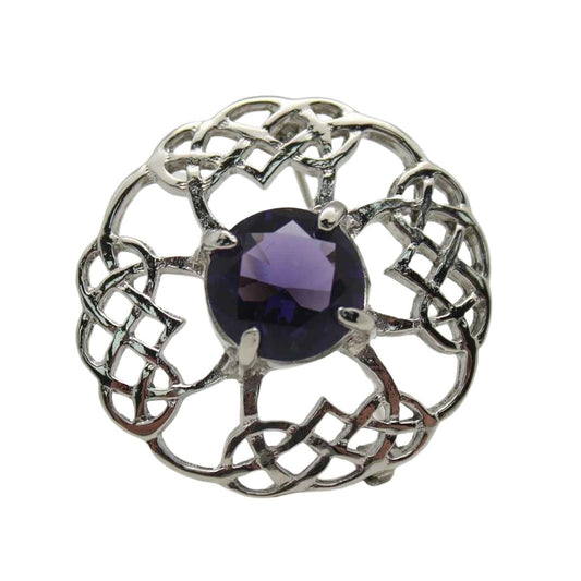 Brooch | Glendevon with Amethyst Coloured Stone