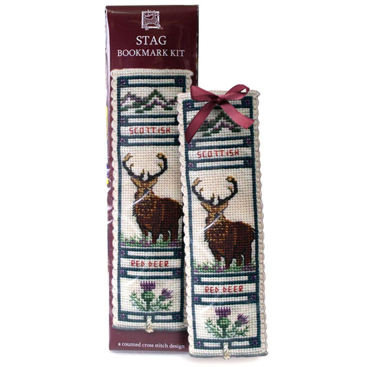 Cross Stitch Bookmark Kit - Stag