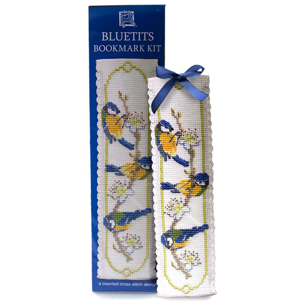 Cross Stitch Bookmark Kit - Bluetits