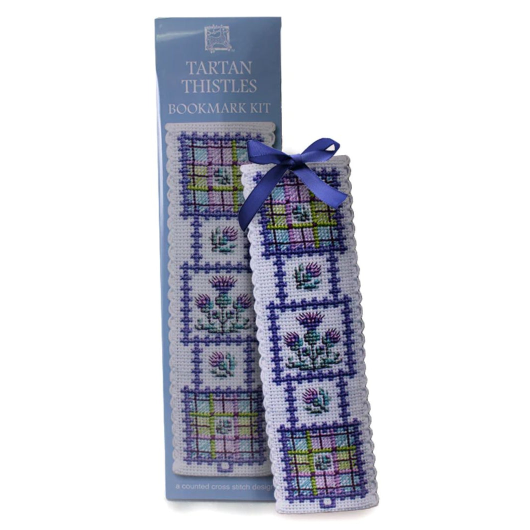 Cross Stitch Bookmark Kit - Scottish Thistles