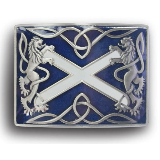 Belt Buckle | Blue Saltire