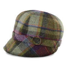 Mucros Weavers | Flapper Hat - Purples & Green Plaid