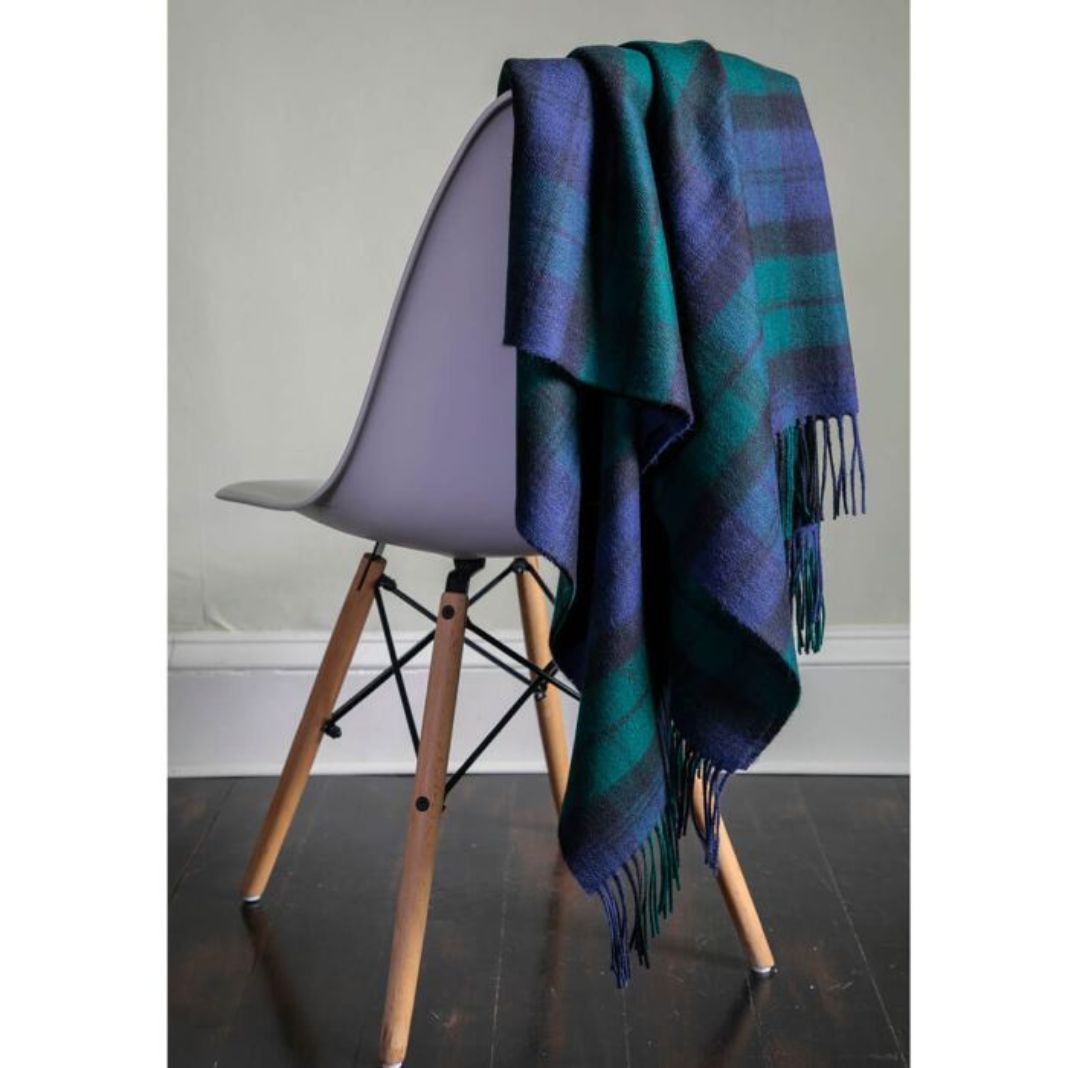 Lochcarron | Black Watch Tartan Lambswool Blanket