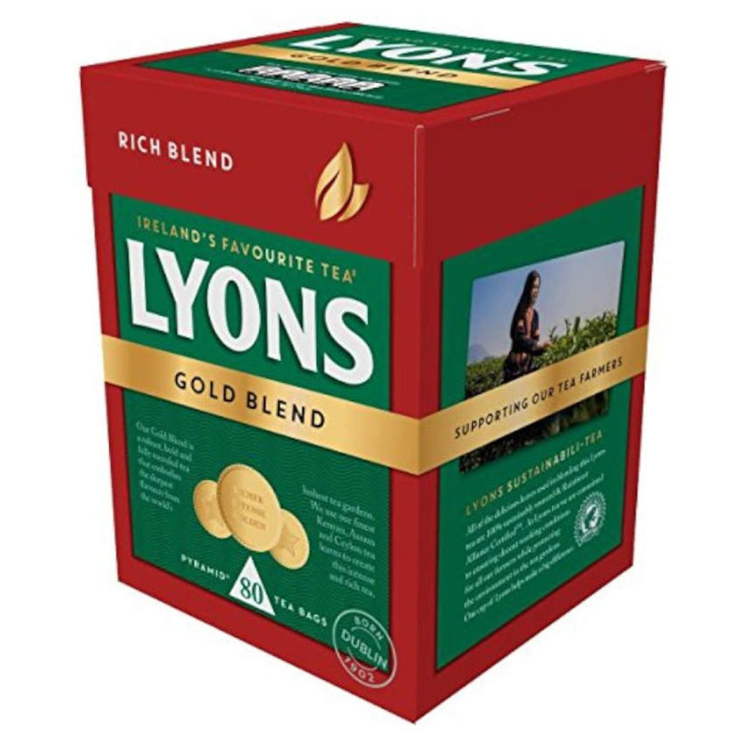 Lyons | Gold Blend Tea Bags - 80 Tea Bags