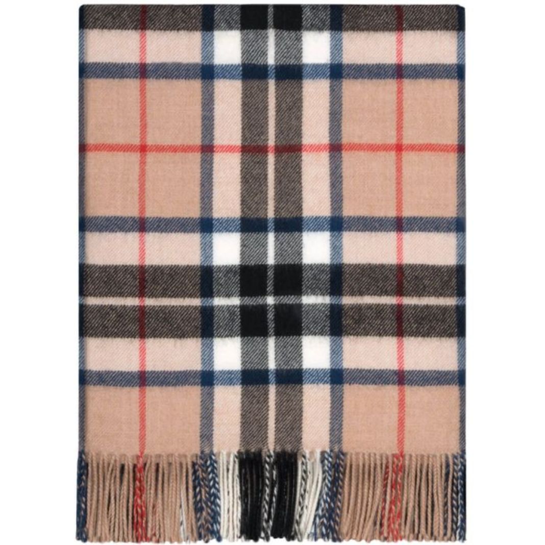 Lochcarron | Thomson Camel Tartan Lambswool Blanket