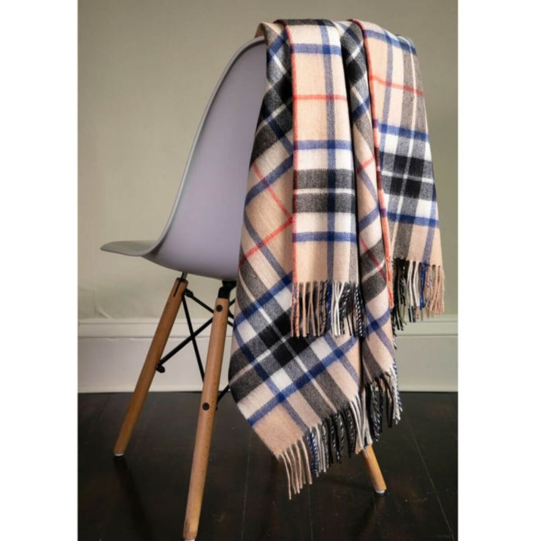 Lochcarron | Thomson Camel Tartan Lambswool Blanket