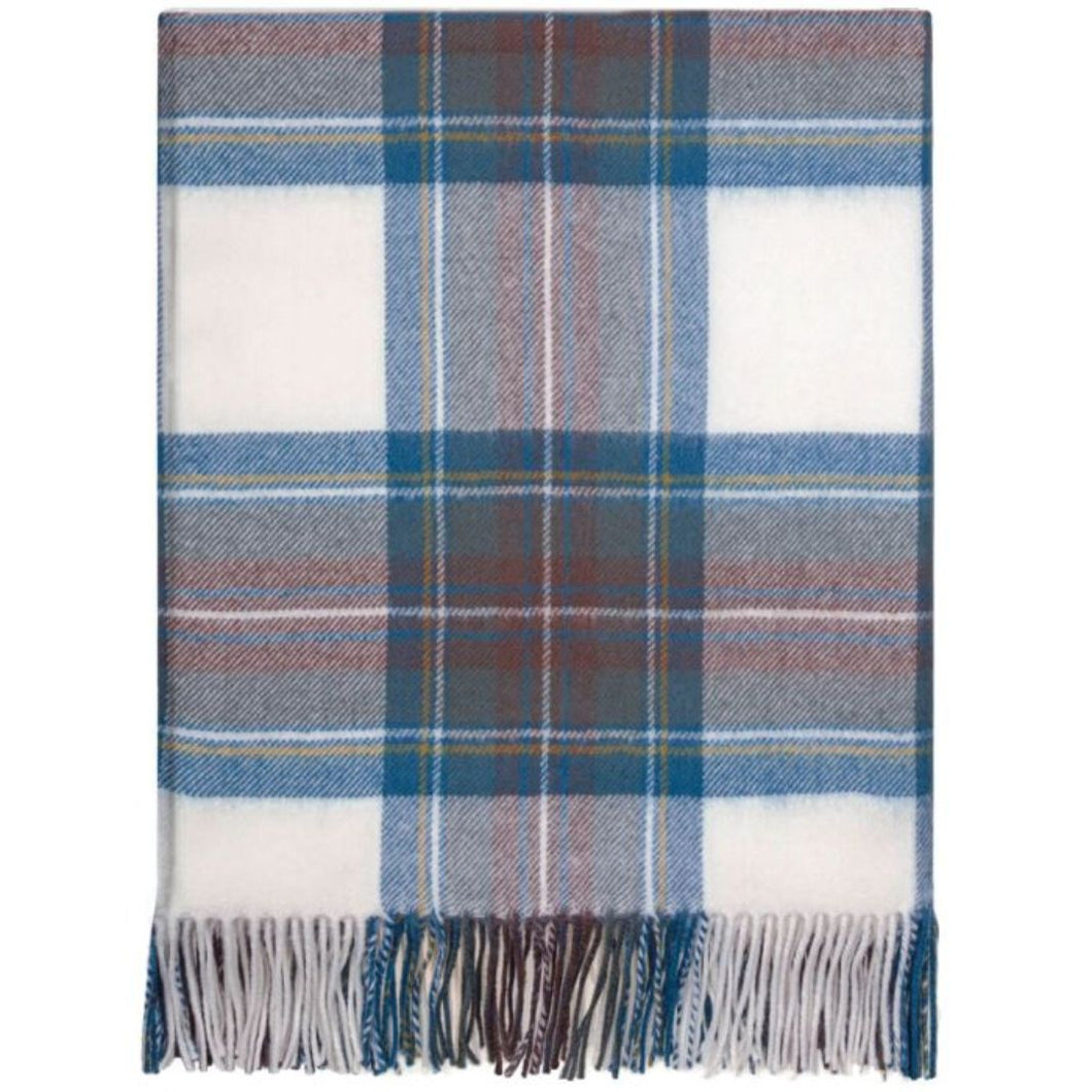 Lochcarron | Stewart Blue Dress Tartan Lambswool Blanket