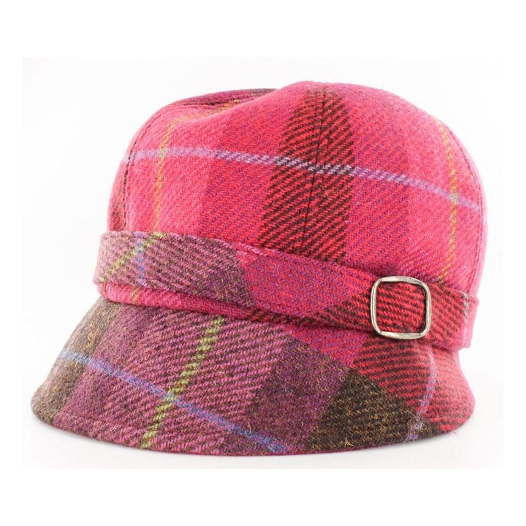Mucros Weavers | Flapper Hat - Pink Plaid
