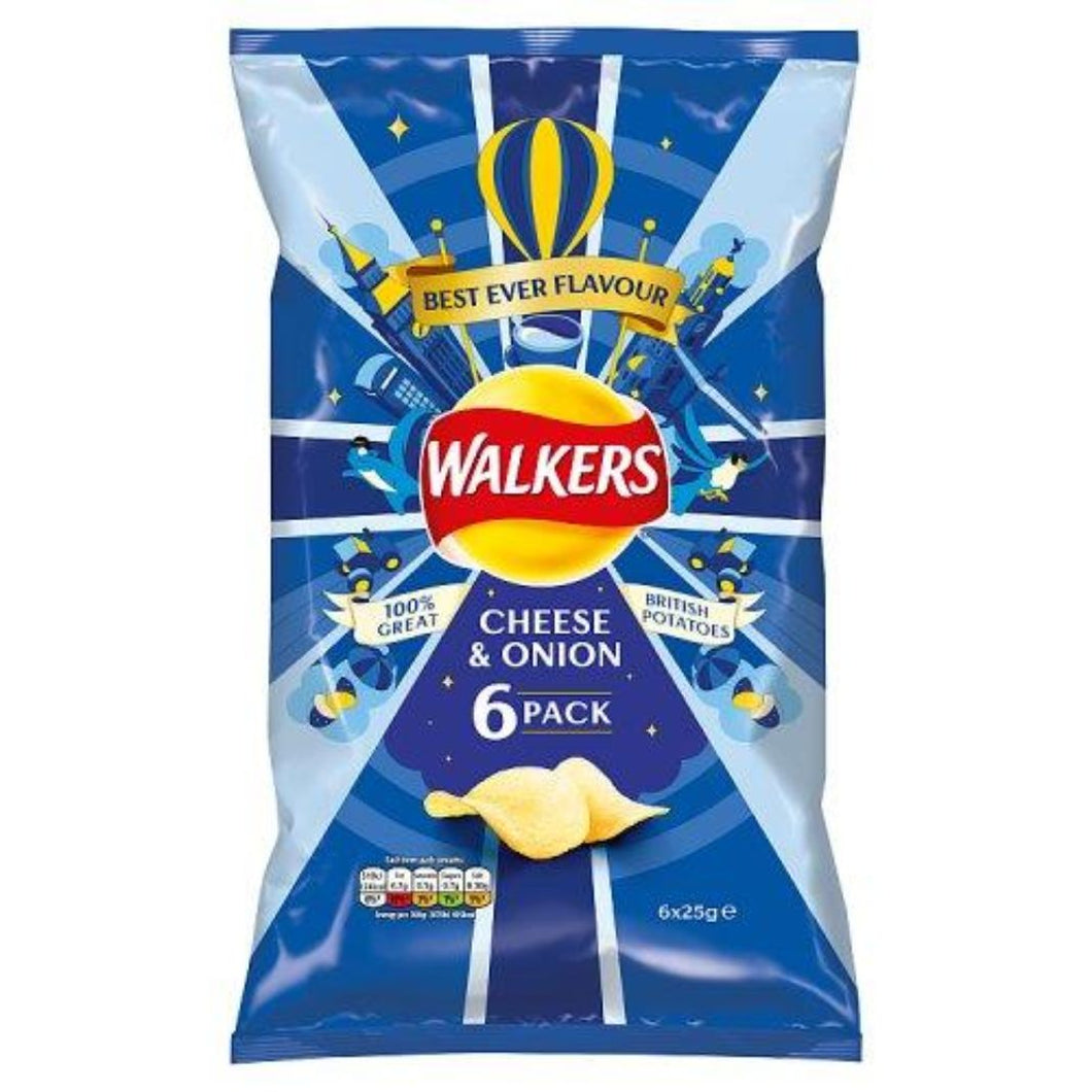 Walker's | Cheese & Onion Crisps 6pk