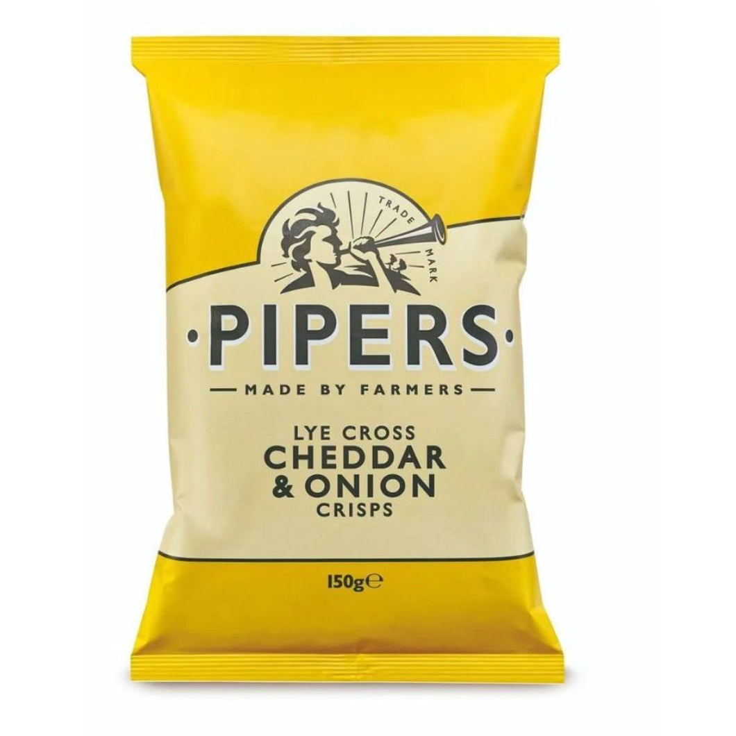 Pipers | Cheddar and Onion Crisps 150g