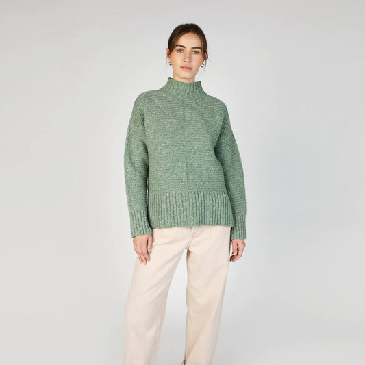 IrelandsEye | Iris Funnel Neck Sweater Apple