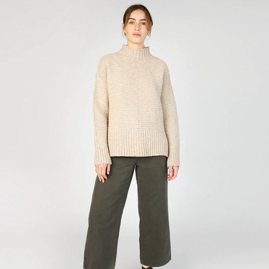 IrelandsEye | Iris Funnel Neck Sweater Sea Shell