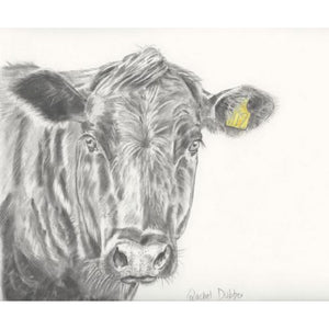 Rachel Dubber | Cow Moo Greeting Card
