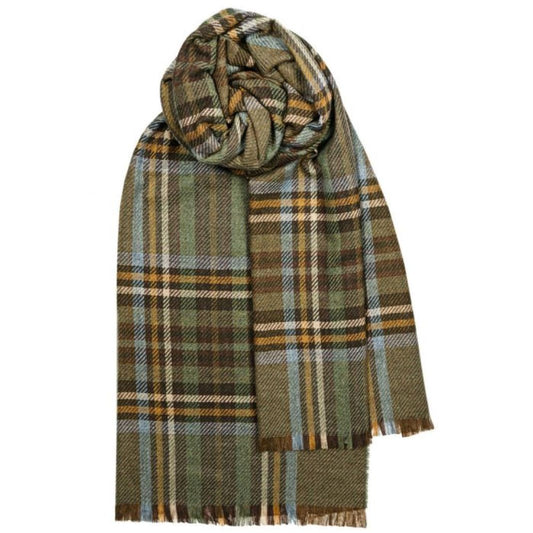 Lochcarron | Brock Luxury Stole Stewart Olive