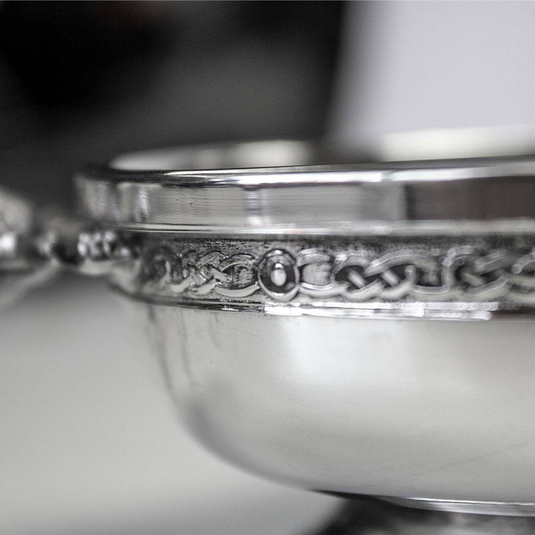 5" Thistle Handle Pewter Quaich | The Scottish Company | Toronto