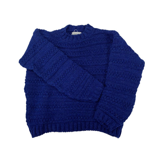 McConnell | Stripe Aran Sweater Blue