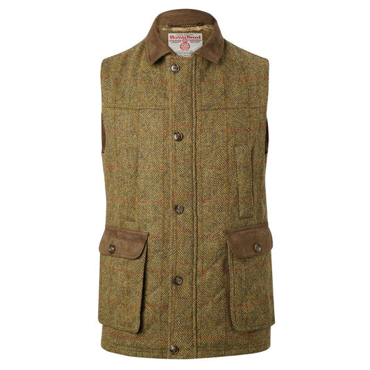 Bucktrout | Harris Tweed Chuck Gilet - Mustard