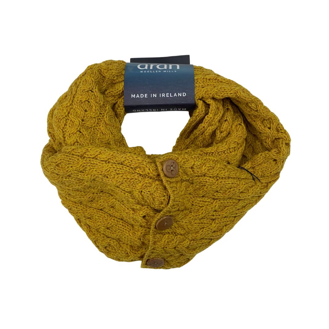 Aran Woollen Mills | Celtic Infinity Scarf - Sunflower