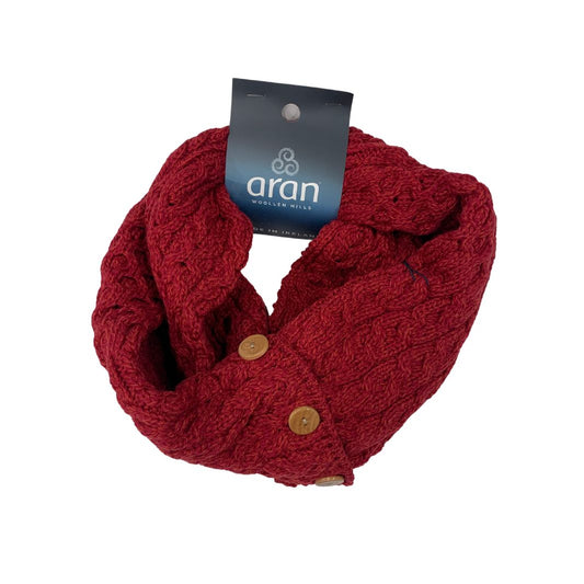 Aran Woollen Mills | Celtic Infinity Scarf - Chilli Pepper