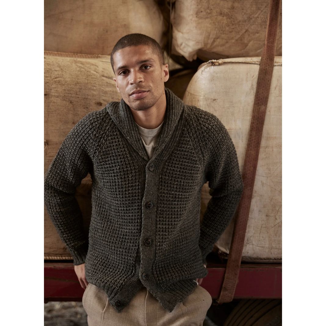 Peregrine | Shawl Collar Cardigan Nimbus