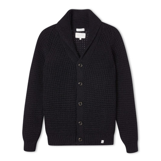 Peregrine | Shawl Collar Cardigan Navy