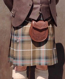 A custom kilt made with a combination of machine and hand stitching. Made at the Scottish Company in Toronto