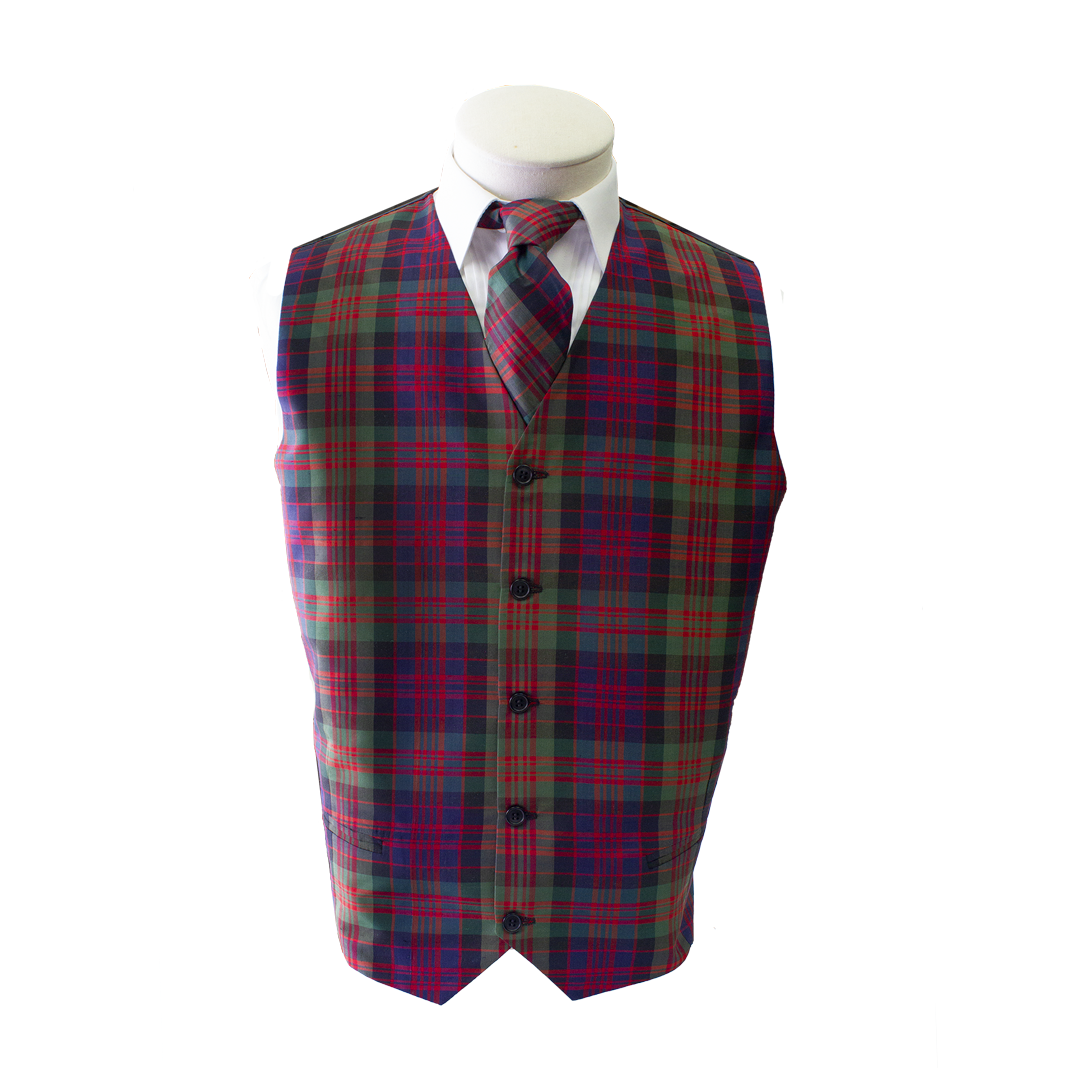 Custom Tartan Silk Vest