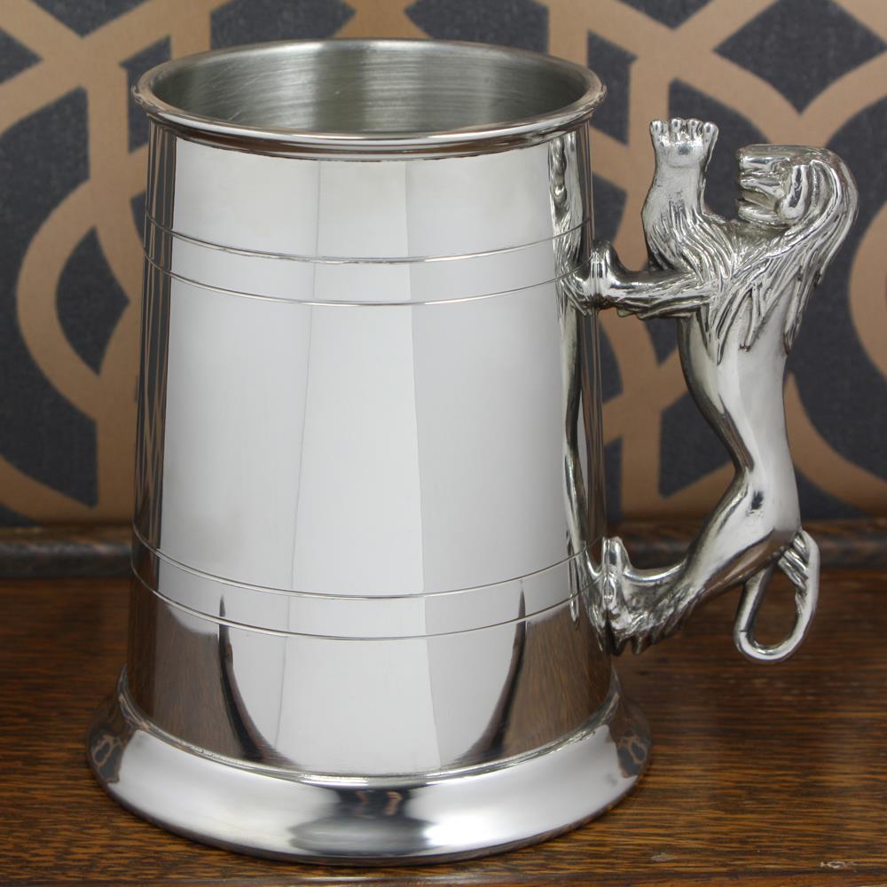 Tankard | Pewter Lion Handle