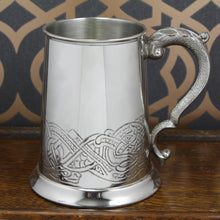 Tankard | Celtic Engraved Pewter