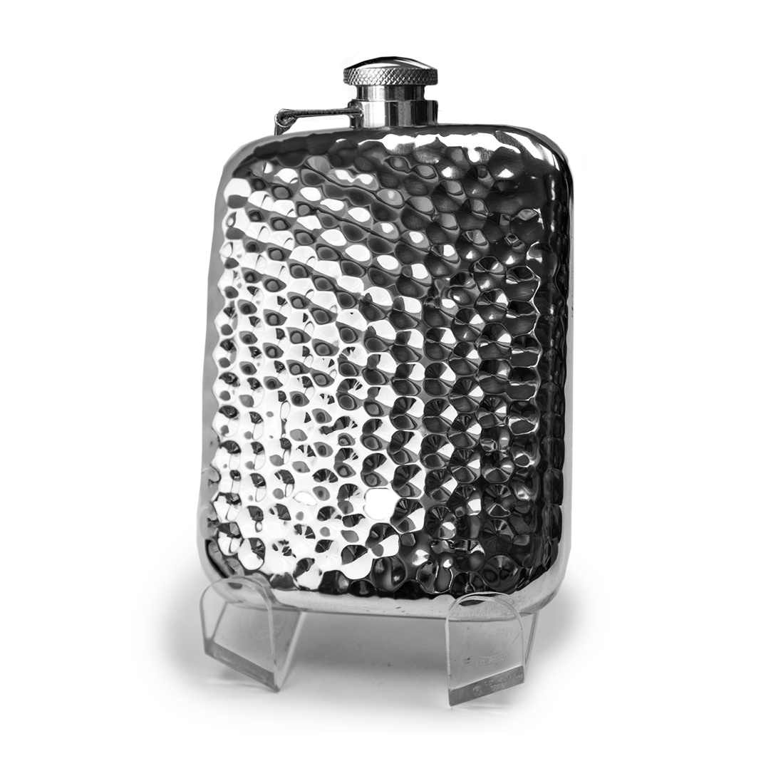 Flasks 6oz Hammered with Pouch | The Scottish Company | Toronto