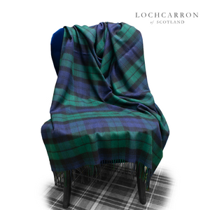 Lochcarron | Black Watch Tartan Lambswool Blanket
