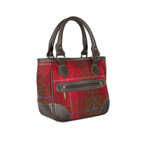 Bucktrout York Handbag Harris Tweed Red | The Scottish Company