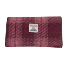 Harris Tweed Tiree salmon pink wallet | The Scottish Company