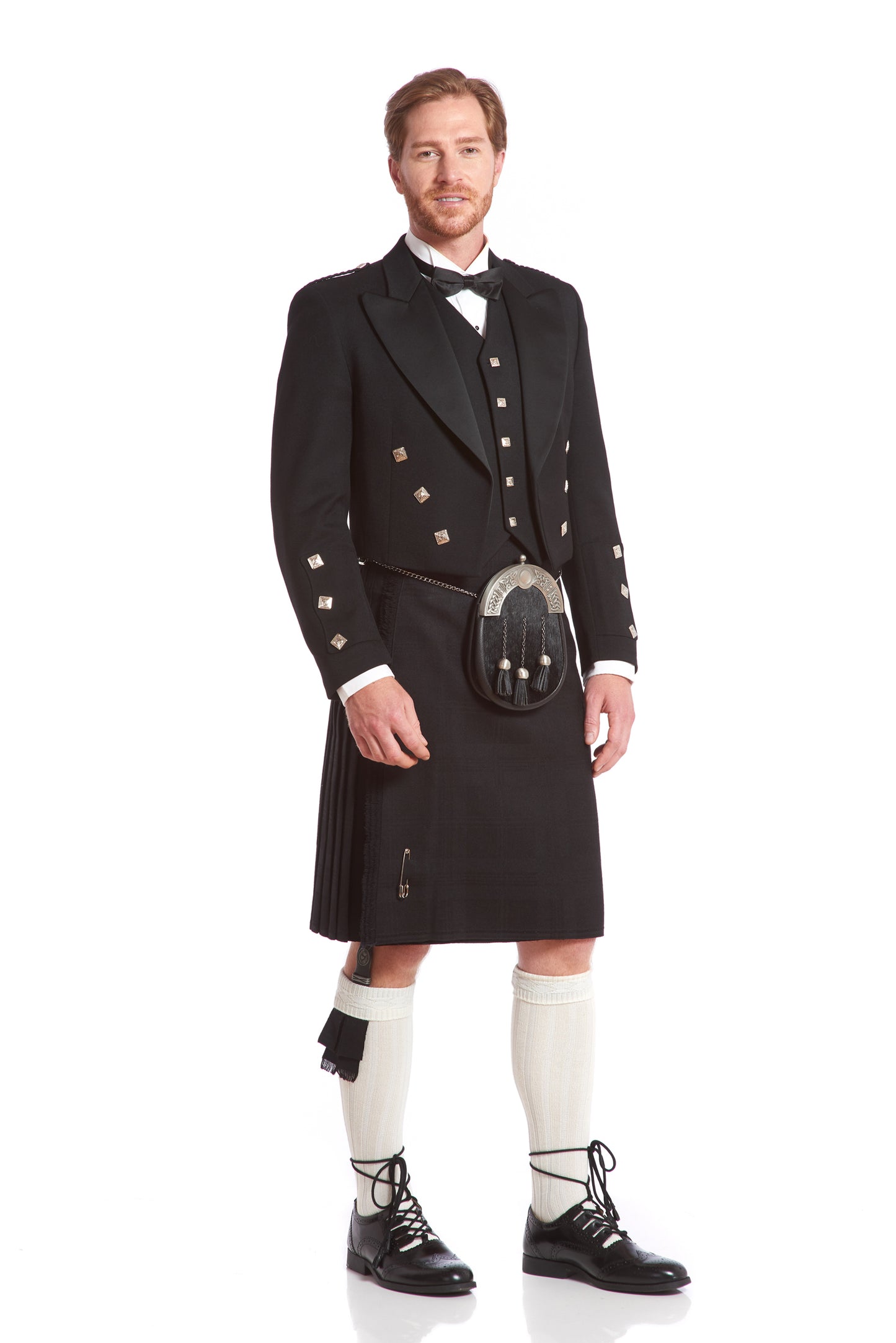 Prince Charlie Jacket & Kilt Rental Package | 5 Button Vest