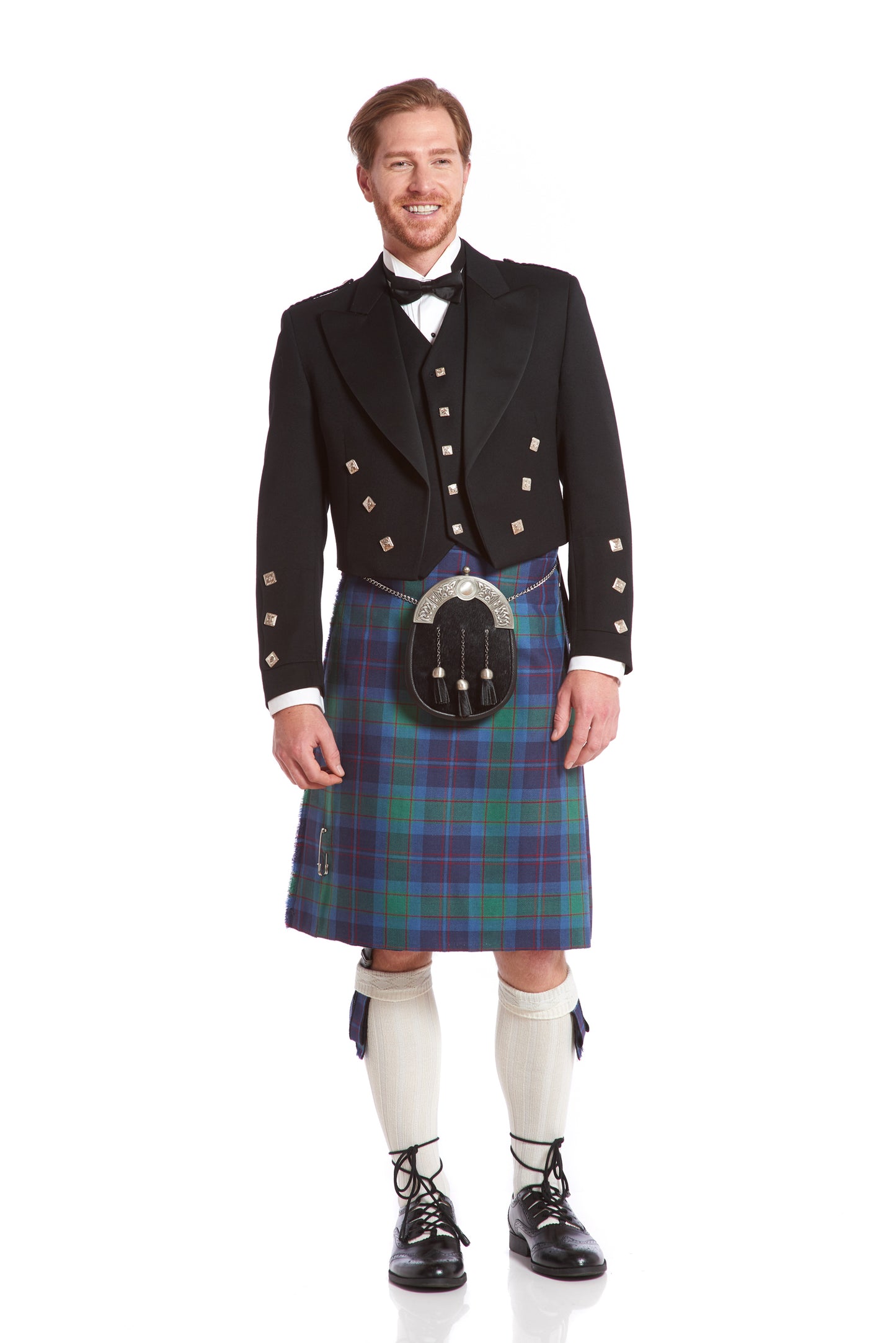 Prince Charlie Jacket & Kilt Rental Package | 5 Button Vest