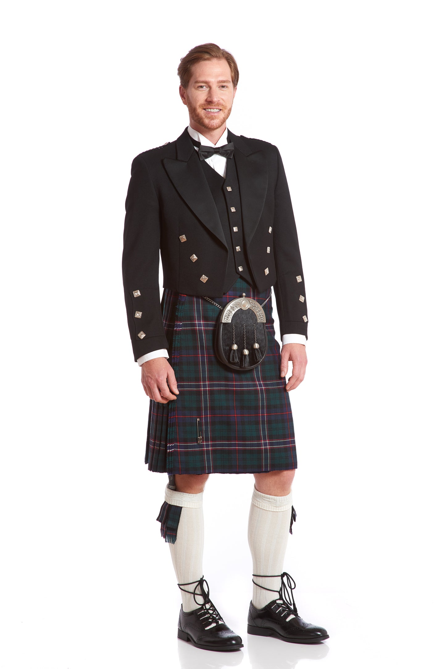 Prince Charlie Jacket & Kilt Rental Package | 5 Button Vest