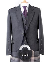 Crail Kilt Jacket & Vest | Charcoal Grey