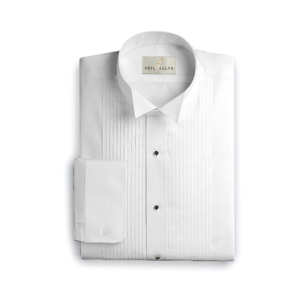 Boy's Pleated Wing Tip Dress Shirt | The Scottish Company