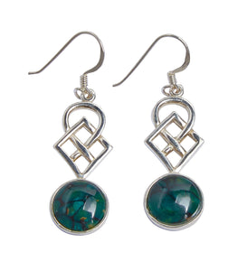 Celtic Silver Heathergem Earrings | The Scottish Company | Toronto