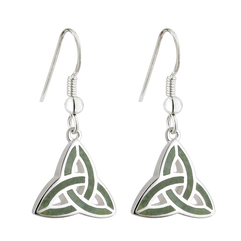 Solvar Celtic Knot Connemara Silver Earrings | The Scottish Company