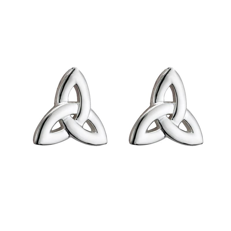 Solvar Trinity Knot Sterling Silver Stud Earring | The Scottish company