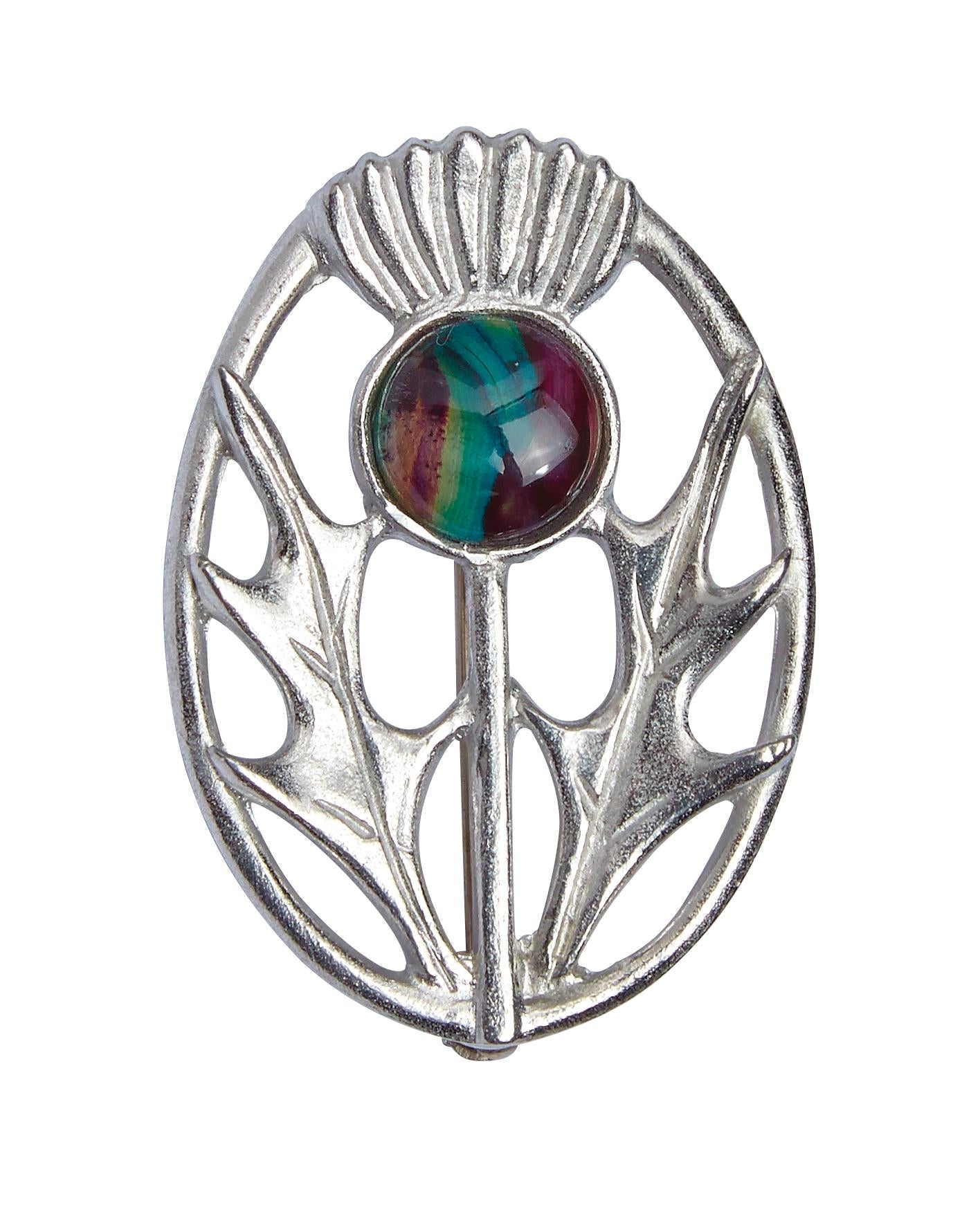 Heathergems Modern Thistle Brooch | The Scottish Company | Toronto