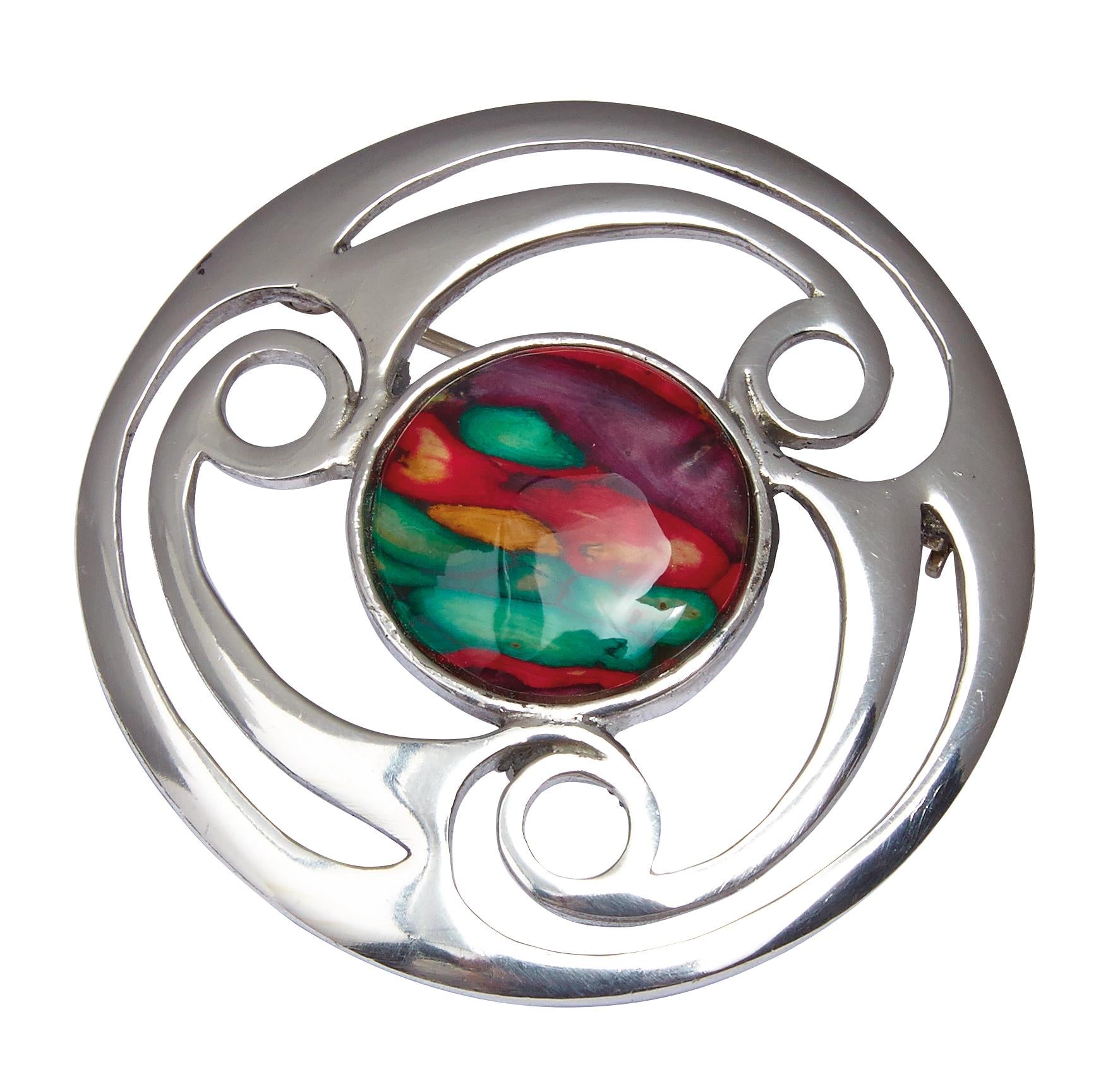 Celtic Triskele Heathergem Brooch | The Scottish Company | Toronto