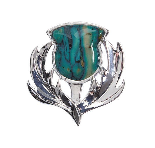 Bora Thistle Heathergem Brooch | The Scottish Company | Toronto