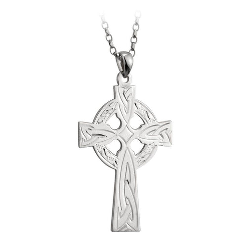 Solvar sterling silver celtic cross | The Scottish Company