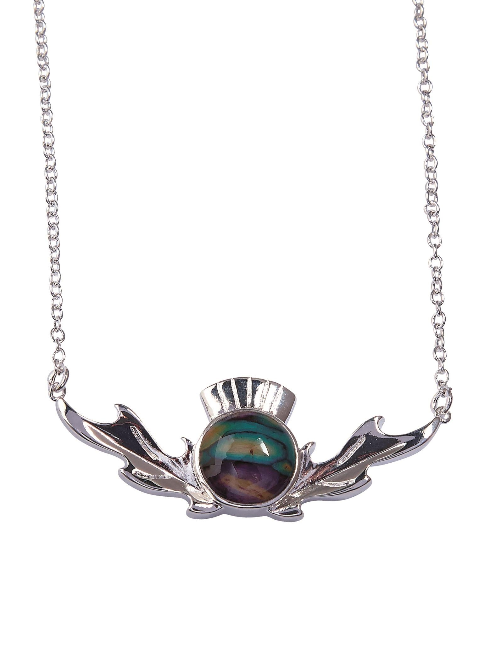 Thistle Heathergem Necklace | The Scottish Company | Toronto