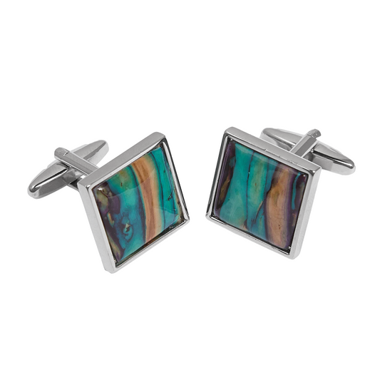 Square Heathergem Cufflinks | The Scottish Company | Toronto