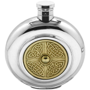 Pewter flask with brass detailing | The Scotish Company