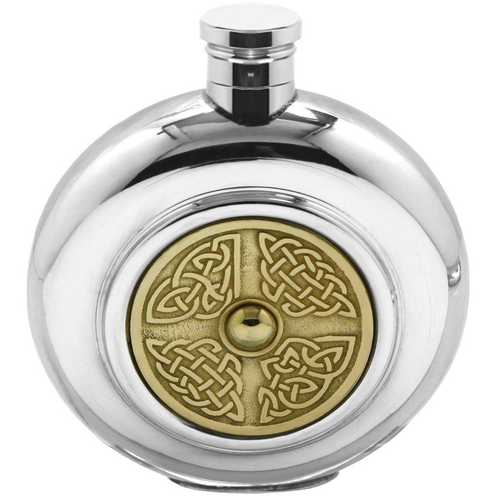 Pewter flask with brass detailing | The Scotish Company